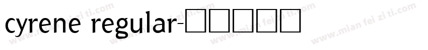 cyrene regular字体转换